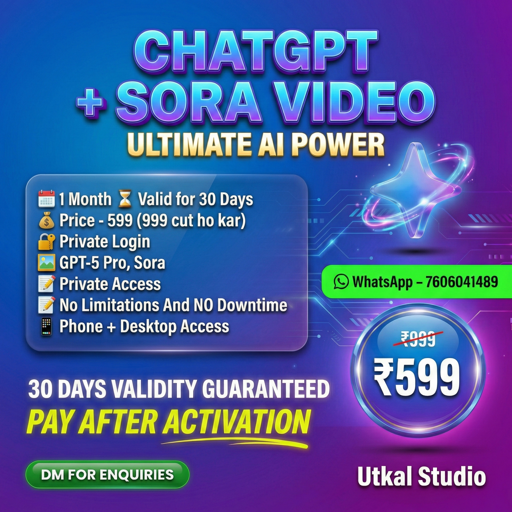 ChatGPT Pro with Sora Video